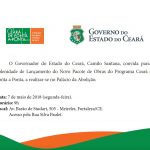 Moésio e Camilo assinam nesta segunda ordem de serviço para início da pavimentação da estrada Campos Sales-Barão de Aquiraz