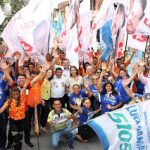 Izolda destaca políticas para as mulheres durante caminhada em Fortaleza