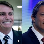 Datafolha para presidente, votos válidos: Bolsonaro, 56%; Haddad, 44%