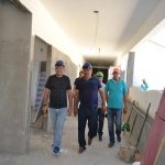 Salitre Prefeito Rondilson e vice Maninho fazem visita à obra de construção do CEI (Centro de Educação Infantil) que está na sua reta final de conclusão.