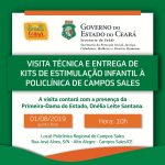 PRIMEIRA DAMA DO ESTADO VISITARÁ CAMPOS SALES