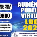 CÂMARA MUNICIPAL DE CAMPOS SALES – AUDIÊNCIA PÚBLICA VIRTUAL LDO