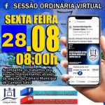 CÂMARA MUNICIPAL DE CAMPOS SALES – SESSÃO ORDINÁRIA 28 DE AGOSTO DE 2020 – AO VIVO