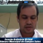 SESSÃO ORDINÁRIA VIRTUAL DA CÂMARA MUNICIPAL DE CAMPOS SALES – 16/10 – AO VIVO