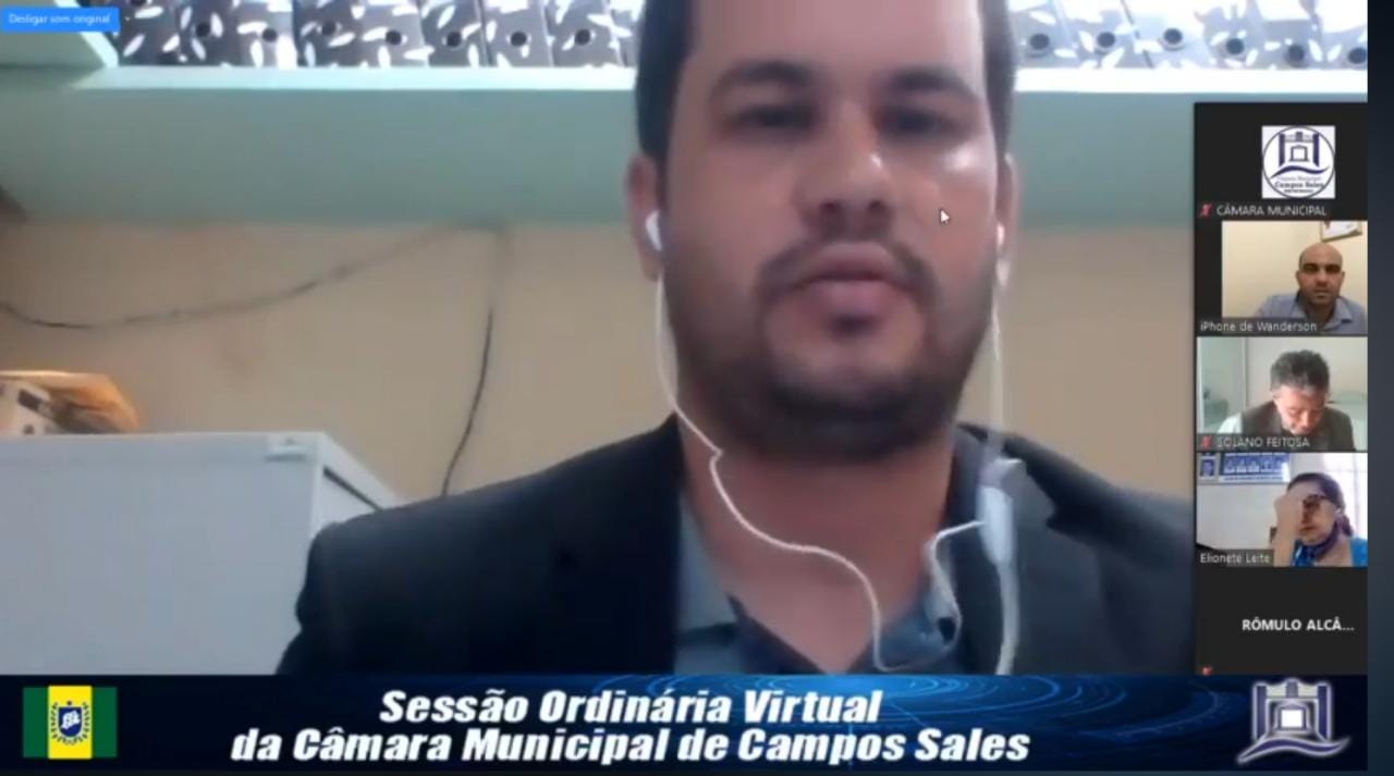 CÂMARA MUNICIPAL DE CAMPOS SALES – SESSÃO ORDINÁRIA VIRTUAL – AO VIVO