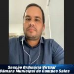 SESSÃO ORDINÁRIA VIRTUAL – CÂMARA MUNICIPAL DE CAMPOS SALES – 11/12 – AO VIVO