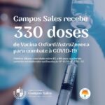 CAMPOS SALES RECEBE MAIS 370 DOSES DE VACINA PARA USO NO COMBATE AO COVID-19